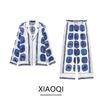 Fashion Style 2024 Spring New Arrival Women's Clothing Fashion Temperament Printed Shirt High Waist Pants 2792137 060