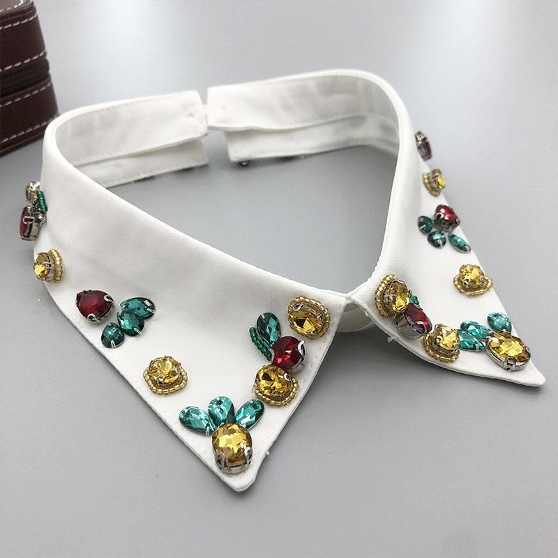 Pearl Fake Collar Lacklace Stand Beads Detachable Collar Fake Women for Party Bride Dress Decorate False Collar Nep Kraagie