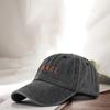 Бейсбольная кепка унисекс с вышивкой и потертостями с длинными полями, регулируемым отверстием для хвоста, защитой от ультрафиолета и солнца, легкая спортивная кепка для взрослых на открытом воздухе