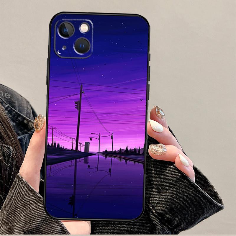 Фиолетовый Эстетичный Чехол Для Телефона Для iPhone 17 Pro Max 11 14 15 16 Pro Max 12 13 mini 16 Plus 16e 17 Air Cover