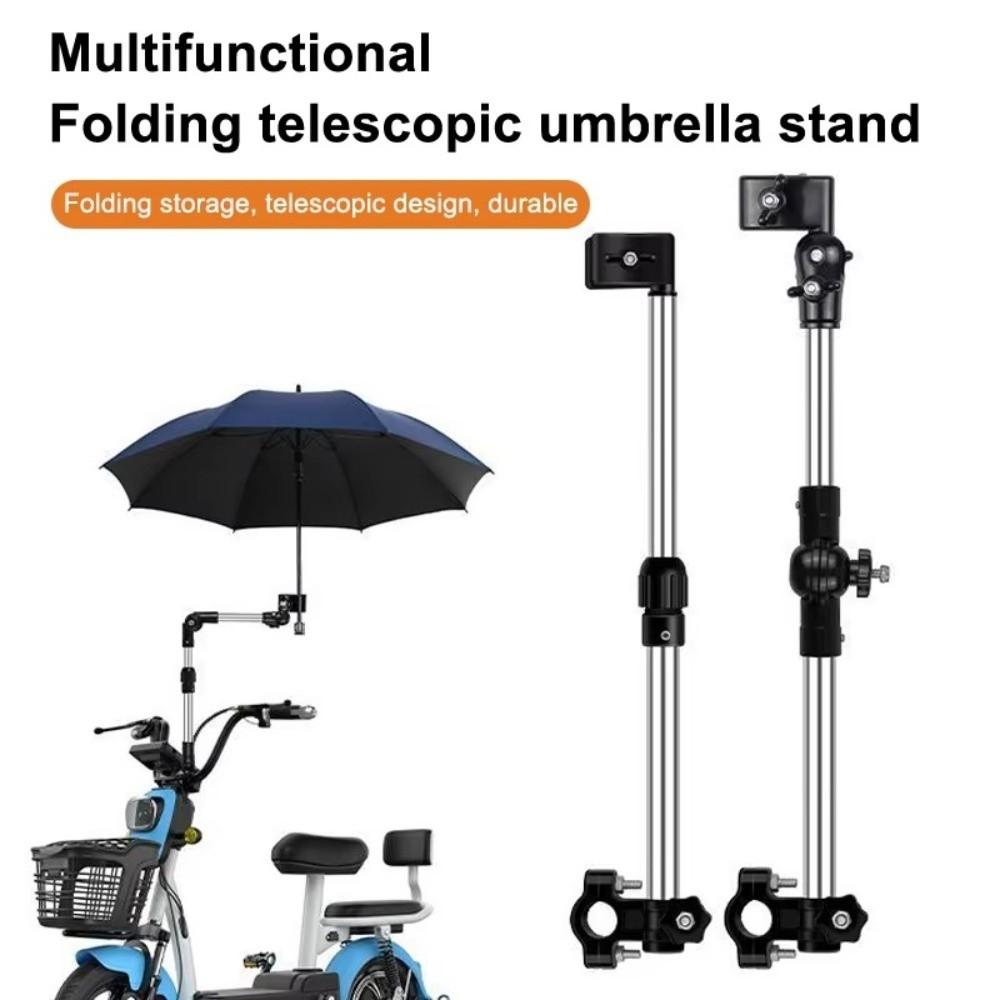 Rustproof 360° Rotatable Umbrella Bracket Heavy Duty Stainless Steel Umbrella Mount Bicycles
