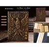 Блокнот для записей Superaura 3D Phoenix Bronze Dnd в винтажном кожаном стиле, 200 страниц, формат А5, антикварный, ручной работы.
