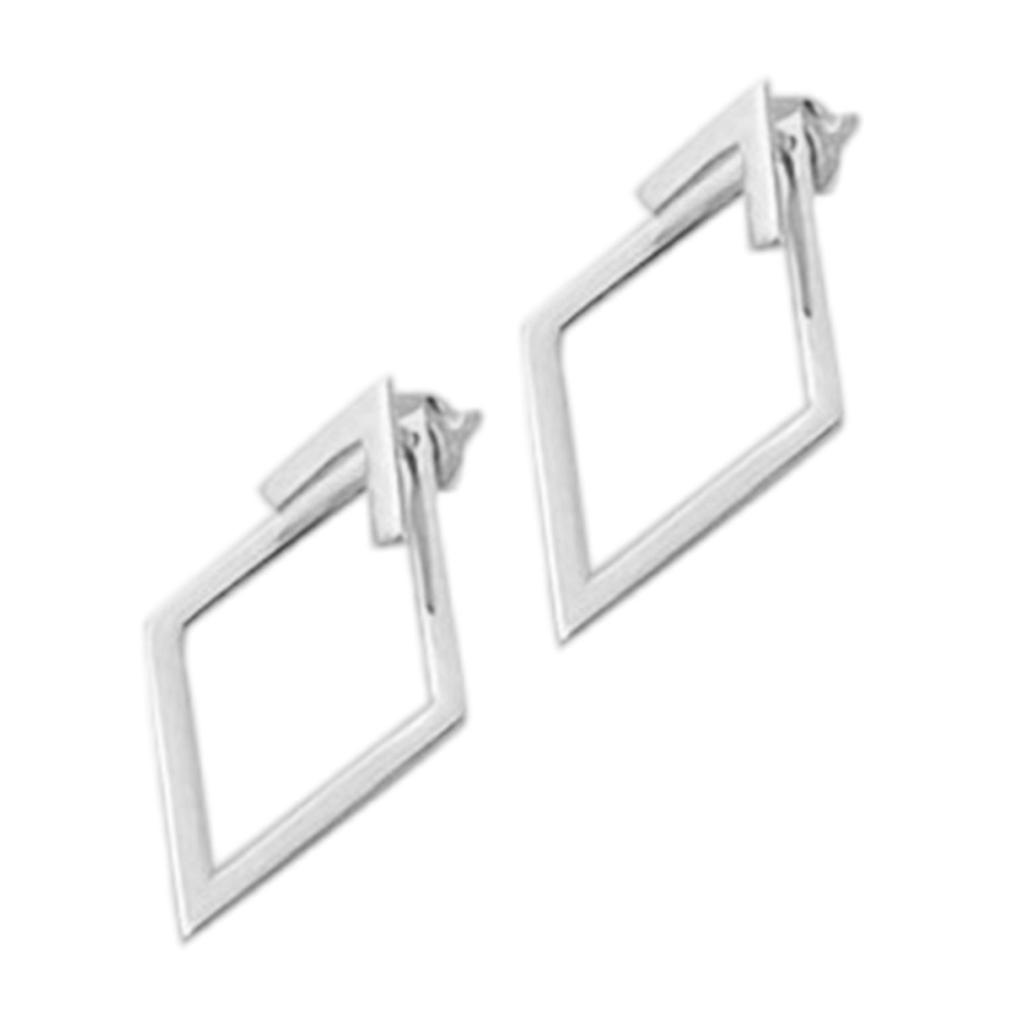 Минималистичные серьги-пусеты с бриллиантами, высококачественные медные серьги с бриллиантами, двухслойный дизайн для мероприятий