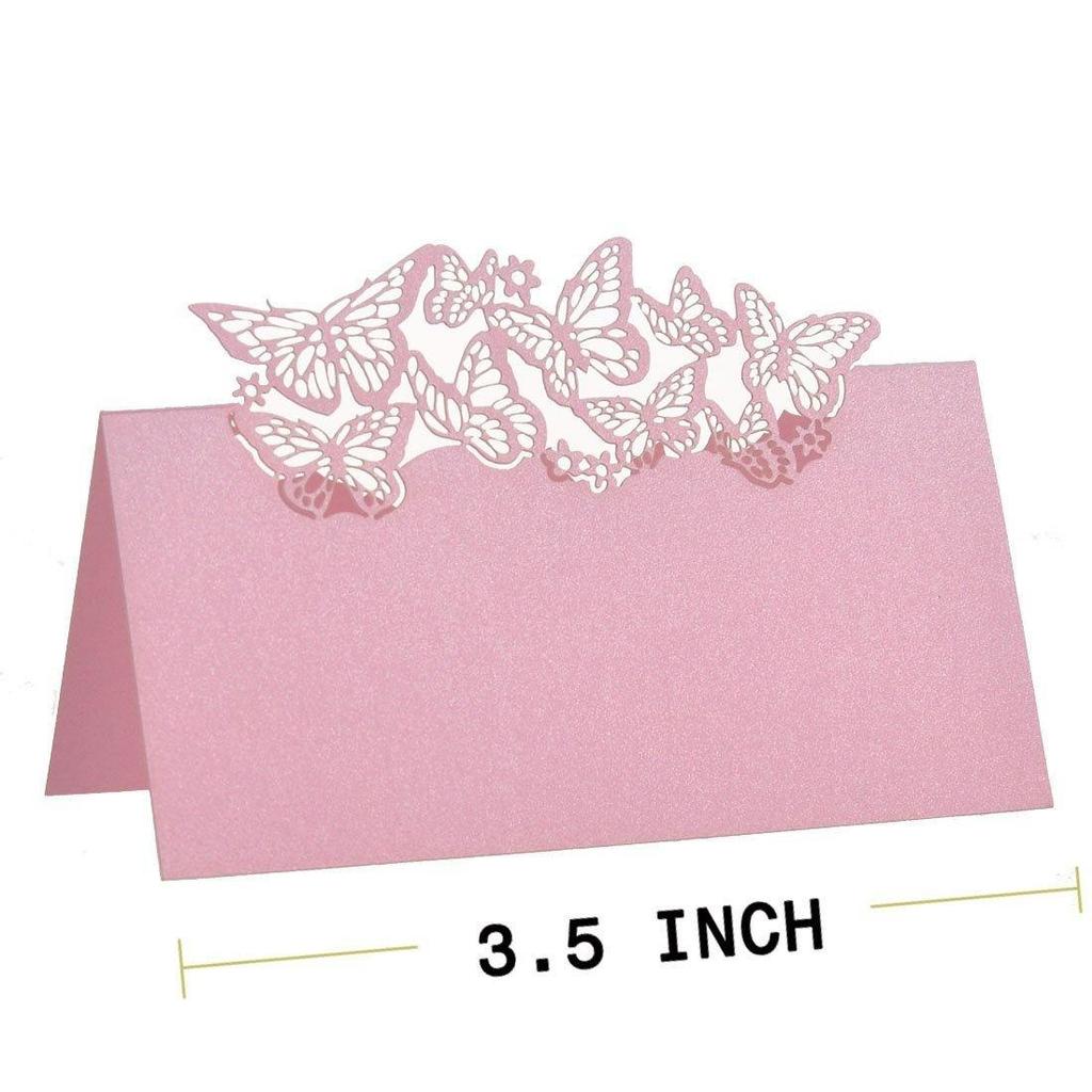 50 шт. Бабочки лазерная резка именные карточки для рассадки гостей на свадебный стол