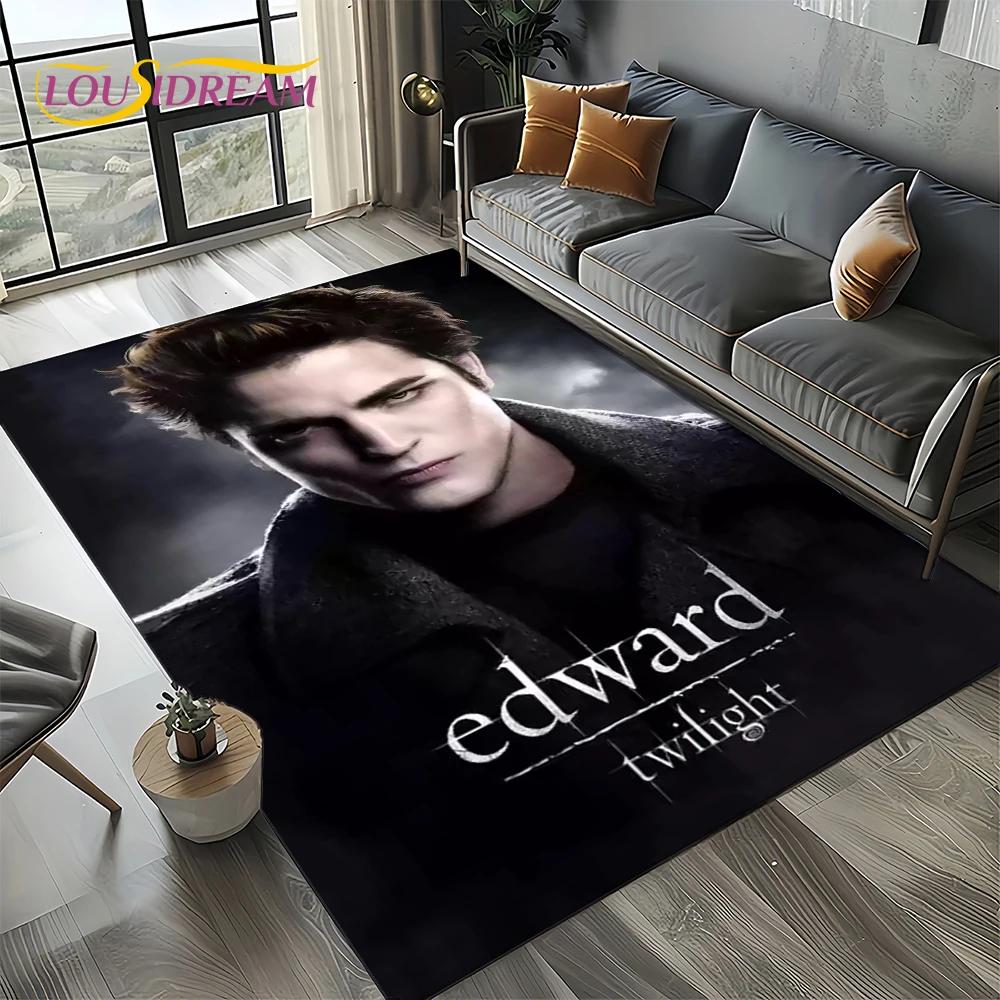 Twilight Saga Series Edward Bella Movie Carpet Rug for Living Room Bedroom Home Sofa Decoration,Kids Area Rug Non-slip Floor Mat