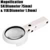 11x Magnification LED Light Magnifier Hand-held Reading Magnifier Jewelry Appraisal
