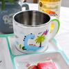 Children's Cool Dino Non-slip Stainless Steel Cup, Mixed Colors, 1 Piece