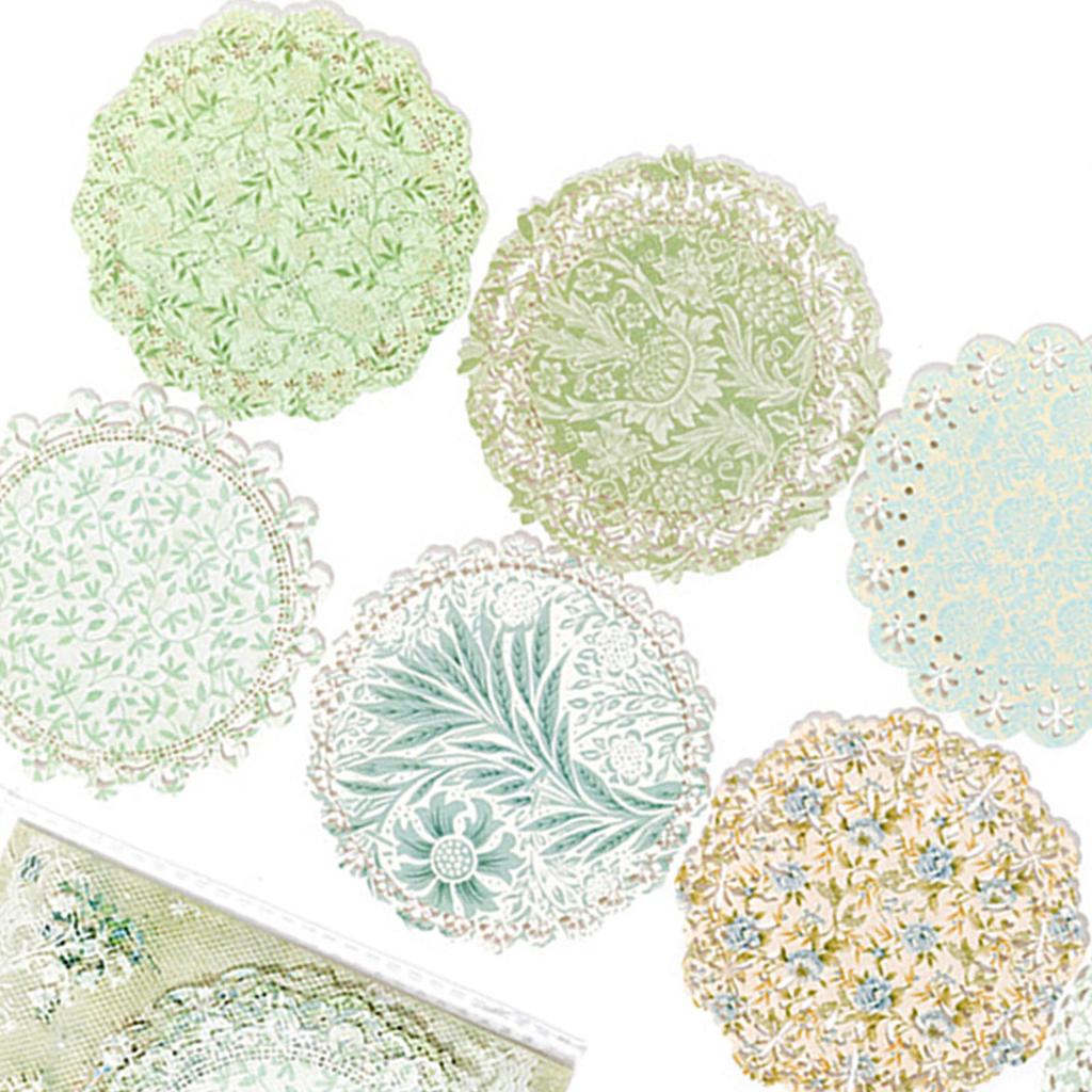 10 шт. кружевные бумажные наклейки декоративные винтажные вырезанные кружевные наклейки для скрапбукинга для ведения журнала Pho
