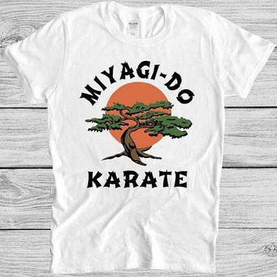 Футболка Miyagi-Do Karate Kid Пародия на Cobra Kai Боевые искусства Бонсай Солнце Футболка M356