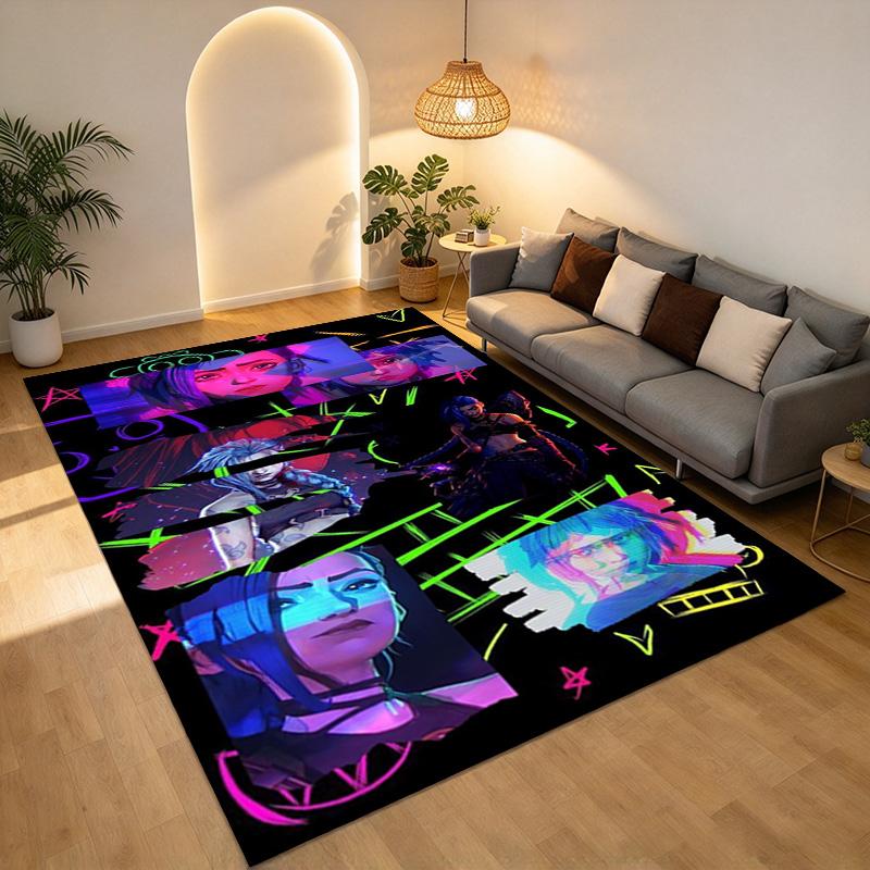 Neon Dreams Living Room Nonslip Area Rug Soft Carpet For Bedroom Game Playroom Sofa Office Home Decor Doormat Christmas Gift C9302691