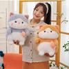 Cat Fish Eating Plush Toys Cartoon Stuffed Dolls Room Decorations Kid Simulation