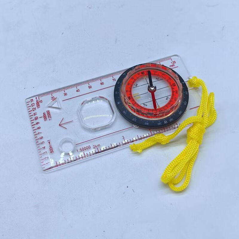 Meng Pao Outdoor Map Scale Compass with Lanyard (3-Pack)