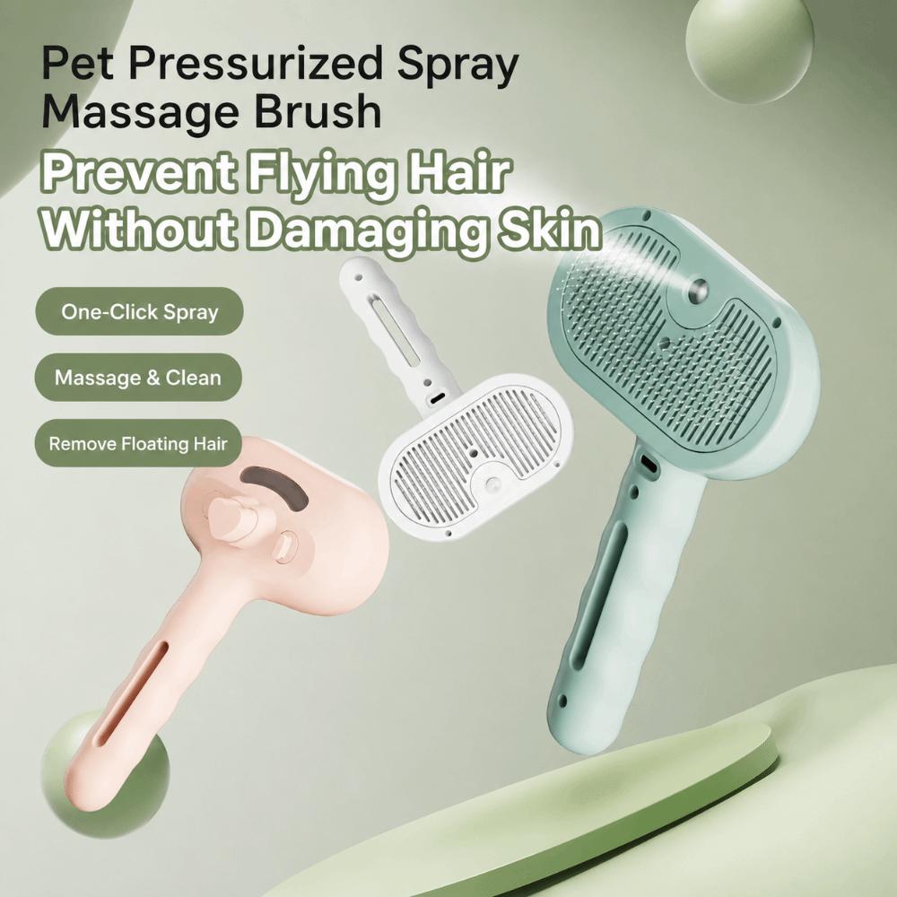 Spray Function Hair Straightener Comb Electric Pet Massage Comb New Steam Brush  Pet Grooming