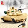 Нетоксичные 781 шт. Строительные блоки Модель Военной Серии Игрушки Модель Танка M1A2 Креативная DIY Игрушка Сборный Набор Строительных Блоков