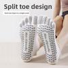 Breathable Pilates Yoga Socks Mesh Ballet Boat Socks New Five Finger Socks  for Dance Practice