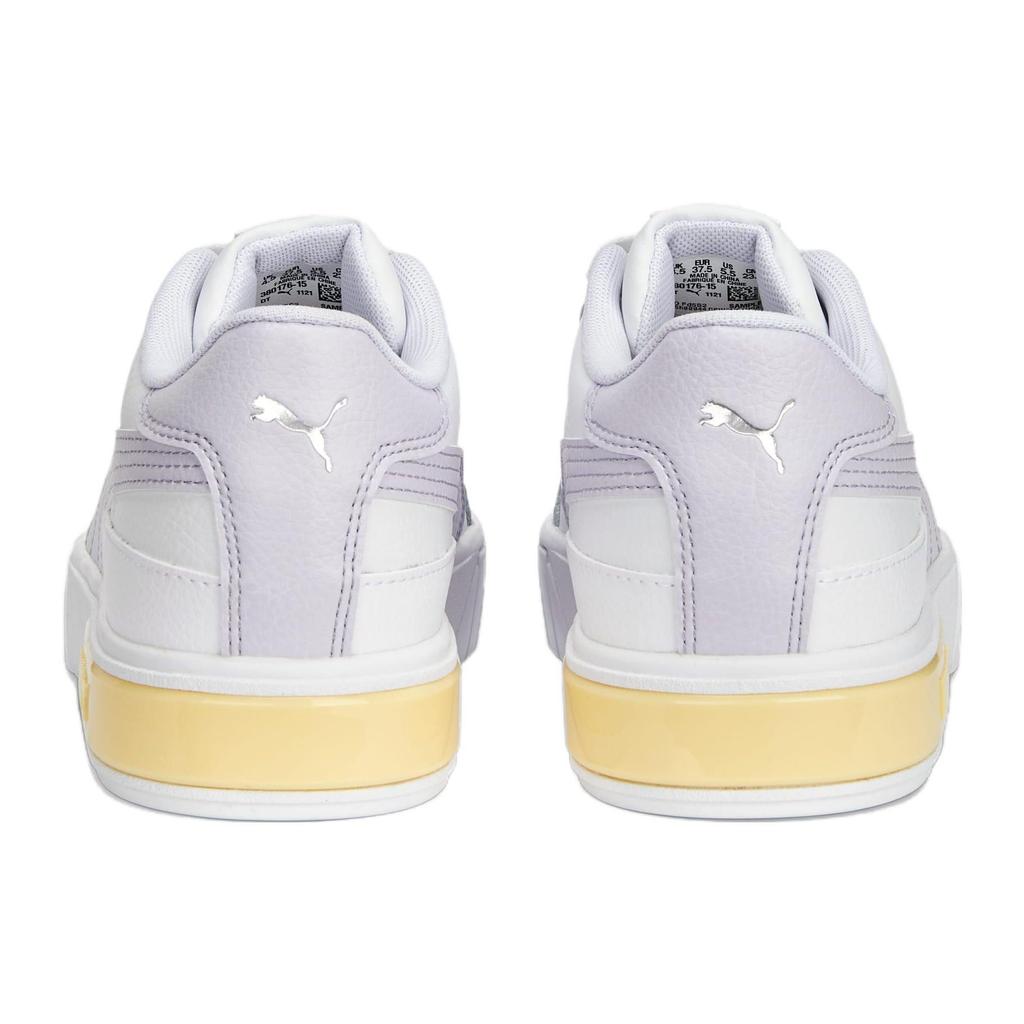 Puma Cali Star Leather Low-Top Sneakers Women Sneakers White Purple Yellow 380176-15