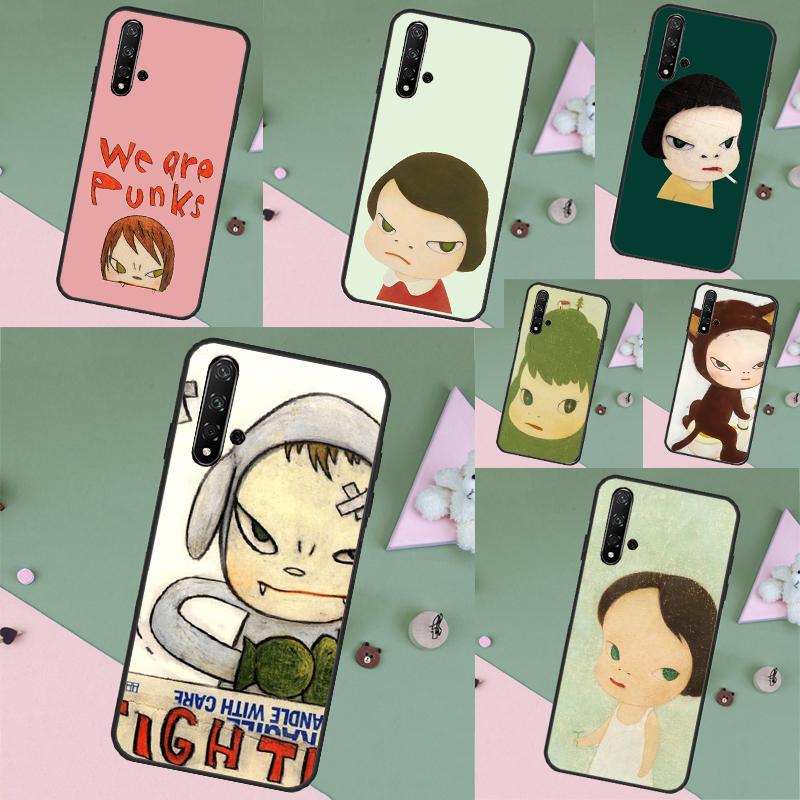 Yoshitomo Nara For Huawei Nova 7i 3i 8i 11 12i 10 9 SE Y60 Y61 Y70 Y72 Y73 Y90 Y91 P20 P30 Pro P40 Lite Case
