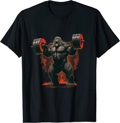 Футболка унисекс Gorilla Gym Beast Workout Weight Lifting Power