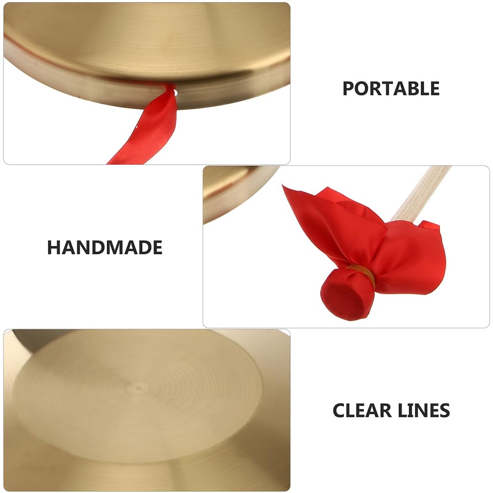 EXCEART Дора Дора музыкальный инструмент Там Там Гонг ударный инструмент Знак барабана Медь сталь с игровым молотком Открытие матча Атмосфера Маллет