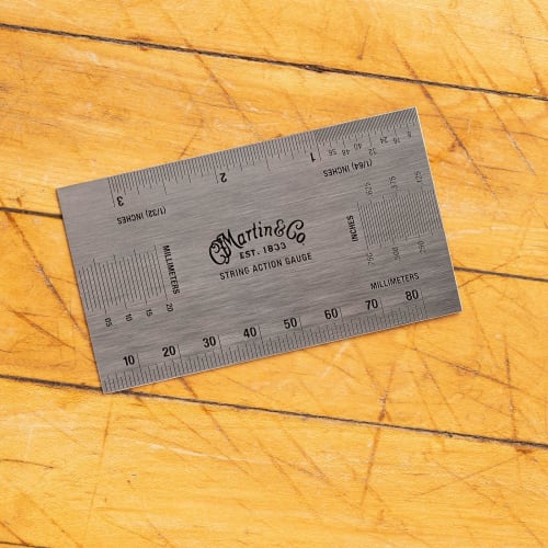 Martin Guitar String Action Gauge 18TOOL27 | Compatible with Both Inch and Metric Guitars | Perfect for Setting Any Stringed Instrument