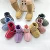 Soft Baby Warm Boots Sheepskin Wool Sewn Indoor Walking Socks Cute Anti-slip Footwear