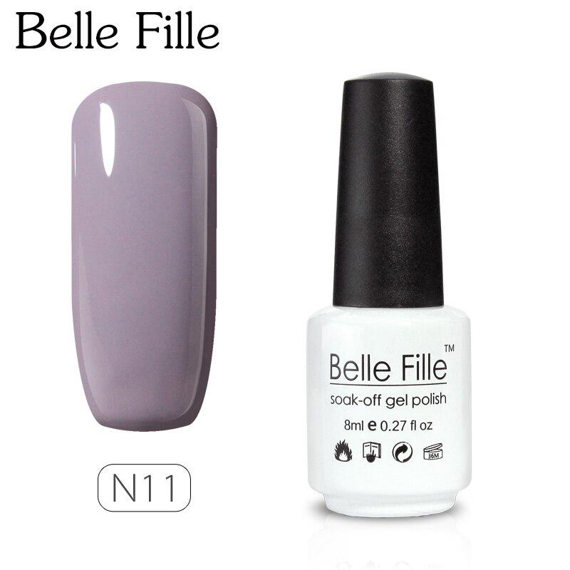 BELLE FILLE 8 мл Гель-лак нюдовый Долговечный Гель УФ Замачиваемый Лак Гель Лак Нейл-арт Лак
