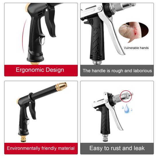 Автомобильные аксессуары, 1 комплект, насадка для мойки высокого давления, эффективная, прочная, не выцветающая, многофункциональная головка для мойки автомобилей для двора