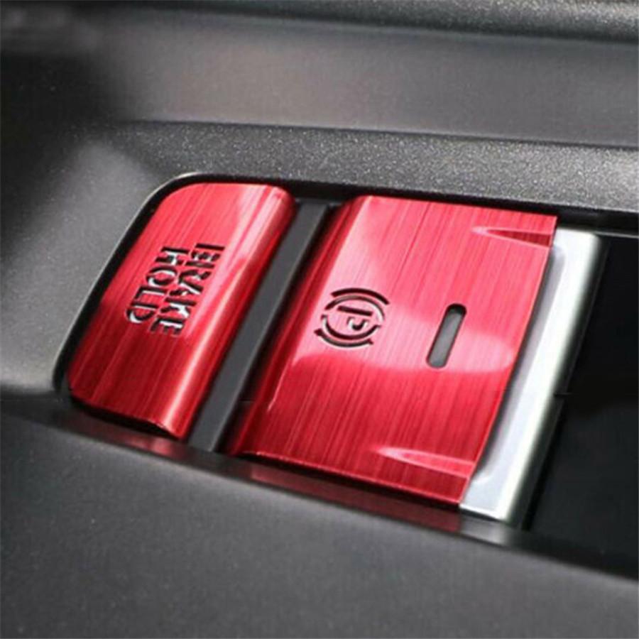 2 шт. Алюминиевая накладка на кнопку P Gear BRAKE HOLD для Honda Accord 2018-2019 Красный