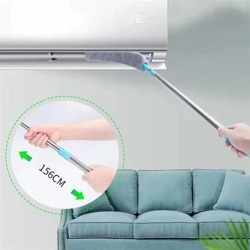 Long Handle Dust Mops Floor Ceiling Cleaning Mops Bed Bottom Dust Cleaner Sofa Dust Removal Brush Good Elasticity Cleaning Tool
