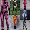 Unisex Cyber Punk 3D Digital Printing Halloween Party Role Play Outfit Women Men Cosplay Costume Carnival Jumpsuit