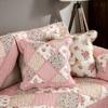 Pastoral Non-Slip Cotton Block Quilted Sofa Cushion, Fresh Small Floral Sofa Seat Cushion Cover Towel Manufacturer Supply