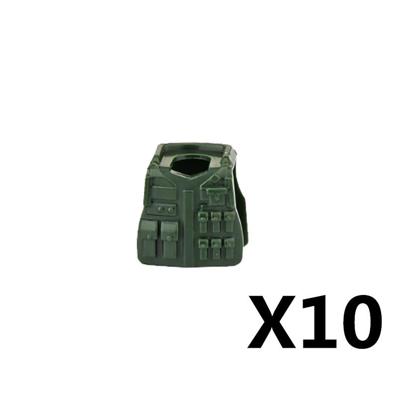MOC Военная Фигурка Аксессуары Строительные Блоки Альфа Шлем SWAT Жилет Рюкзак Наколенники Оборудование Ночного Видения Кубики Игрушка K017
