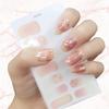 3D Bronzing Nail Art Sticker Self-Adhesive Fingernail Wraps Full Cover Decal LT