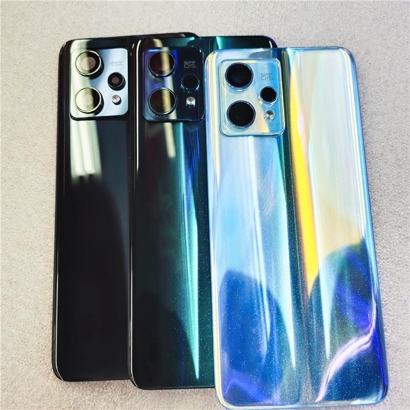 Новая задняя крышка для Realme 9 Pro Plus Pro+ Стеклянная панель аккумулятора Задняя крышка корпуса телефона Крышка корпуса телефона + Рамка камеры Линза