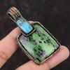Ruby Zoisite Pendant Copper Wire Wrapped Pendant Handmade Unique Pendant Labradorite Gemstone Pendant Copper Wire Wrap Jewelry Gift For Wife