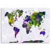 Canvas print, Painted world map