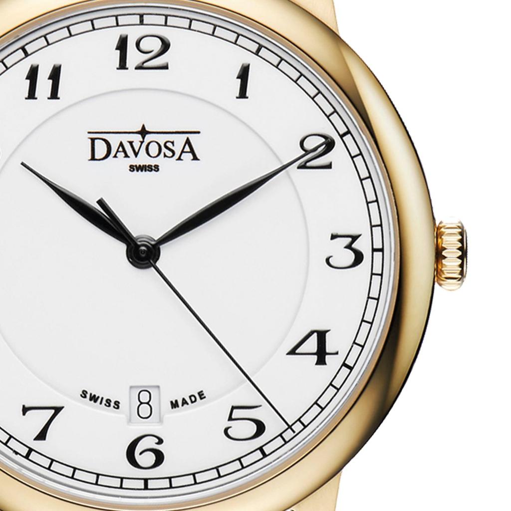 Часы 3 Hand Date Amaranto Swiss Made Black [Davosa] 162.481.26 Мужские