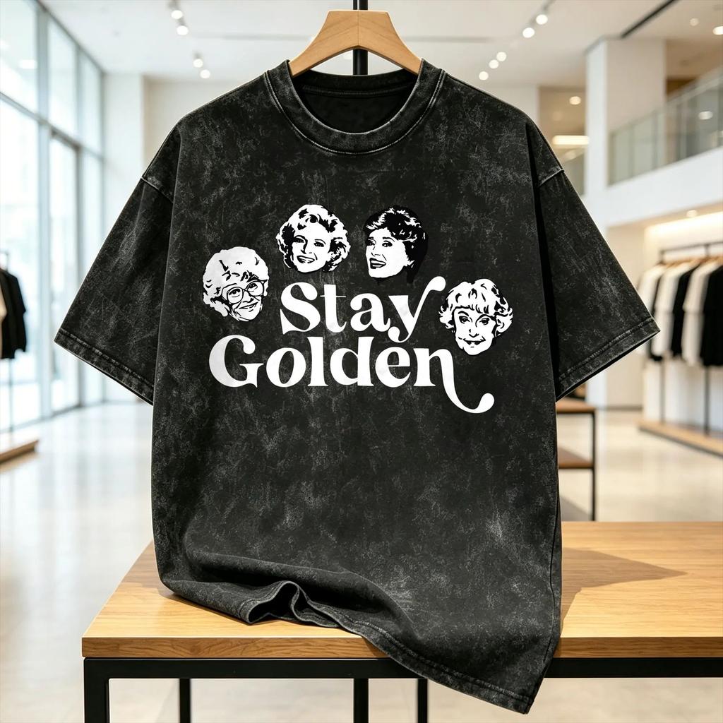 Goldens Girls T Shirts Men's 100% Cotton Leisure T-Shirt O Neck Tees Short Sleeve Tops Gift Idea