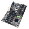 B250 BTC Mining Motherboard with 12 PCIE Slots for Video Cards, DDR4 DIMM, SATA3. 0, Supports VGA