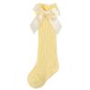 Newborn Baby Girl Knee High Socks Autumn Clothes Long Socks Thin Mesh Stockings with Bow for Infants Baby Items Clothing