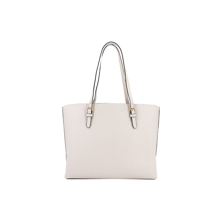 Coach Mollie Logo Leather Tote Bag Women tote bags White 1671-IMOVG