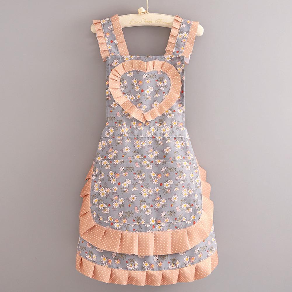 Wear-resistant Korean Style Apron Breathable Stylish Apron Comfortable Work Attire Apron Gardening