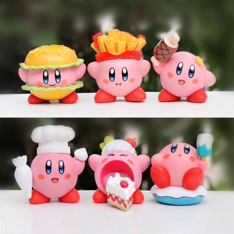 Фигурка Кирби из аниме и игры, украшение для торта, орнамент, коллекция.