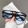 1Pcs  Vintage Square Frame Sunglasses for Men Women Lightweight Shades  Designer Sun Glasses Black Lense Sunglasses UV400