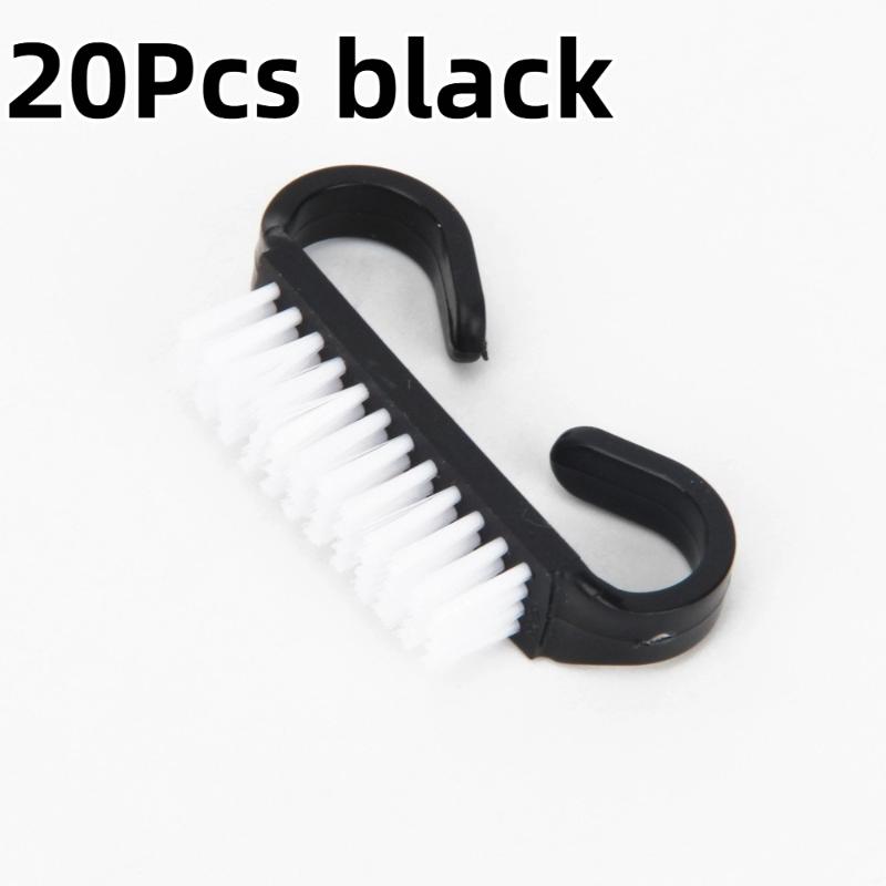 10/20 шт. Щетка для чистки ногтей, Пластиковая, Мягкая, Удаляет пыль, Уход за пальцами, Гель, Маникюр, Педикюр, Инструмент, Кисти для макияжа, Скрабирование