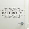 Английский слоган Наклейки на двери ванной и туалета для украшения дома Наклейки на стены