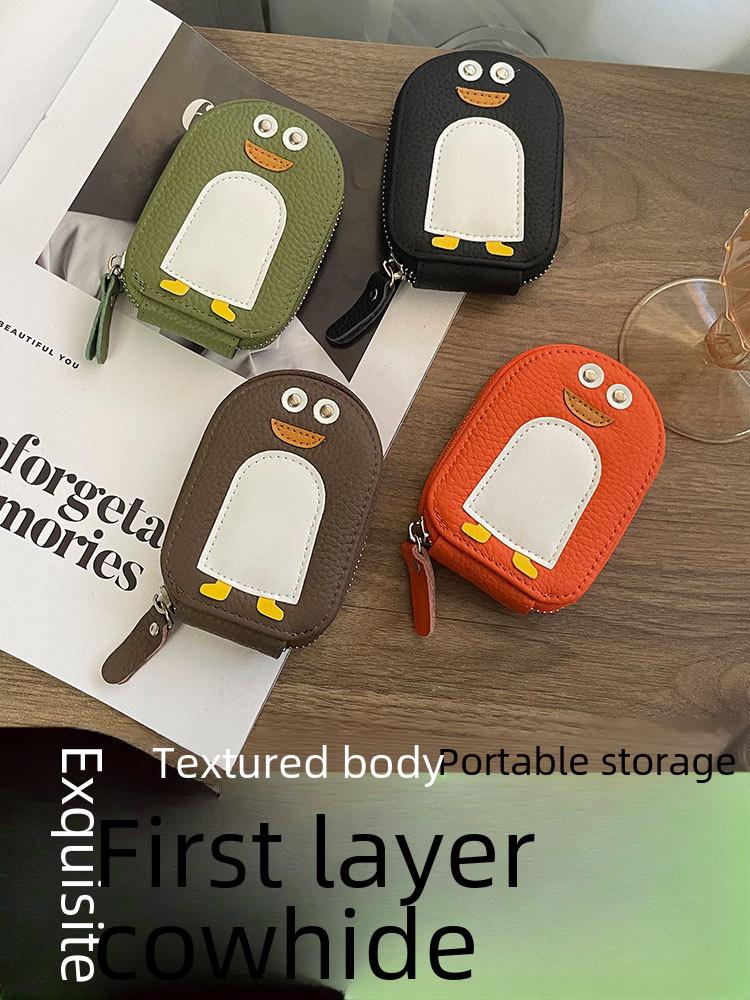 Ультратонкий держатель карт из натуральной кожи для женщин – стиль 2025 года, компактный, антиразмагничивающий, модный дизайн