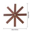Non-Slip Walnut Tree Table Mat Set Tree Shape Placemats Wooden Trivet for Hot Dishes  Bowl