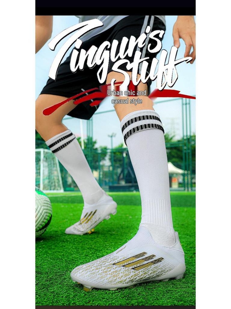 Футбольные шиповки для улицы с длинными шипами для мужчин, женщин и подростков - Тренировочная обувь для учеников начальной и средней школы