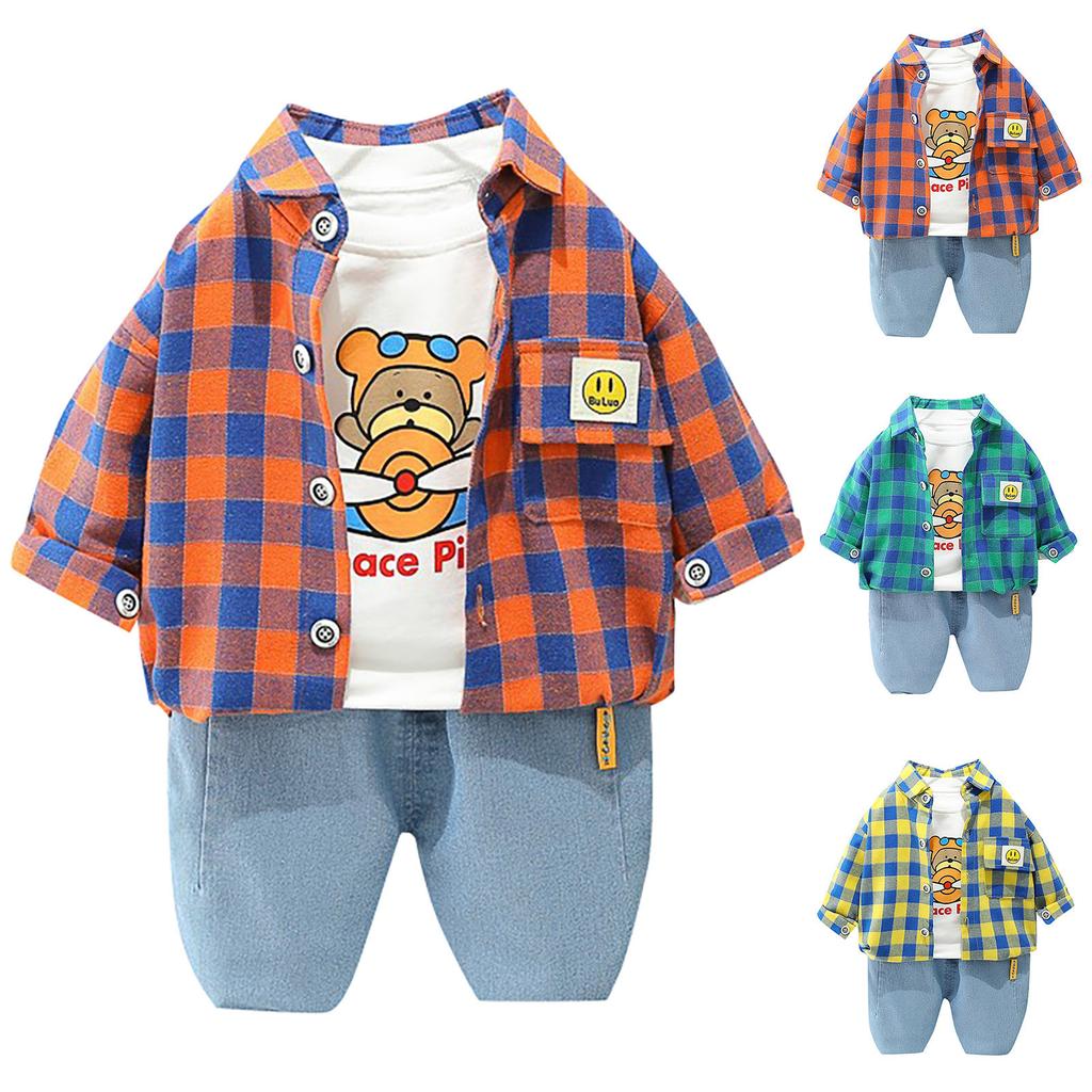 Весенне-осеннее женское детское весеннее платье из трех предметов, новый детский комплект для девочек, детское весеннее платье, одежда